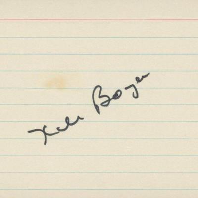 Ken Boyer original signature