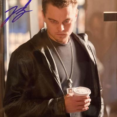 Leonardo DiCaprio signed "The Departed" movie photo 