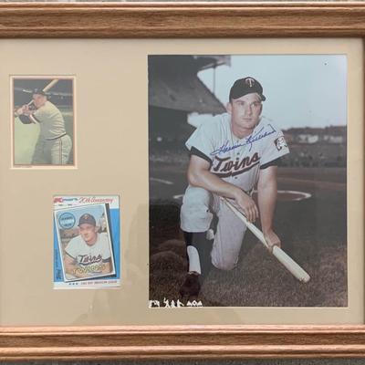 Harmon Killebrew signed photo collage