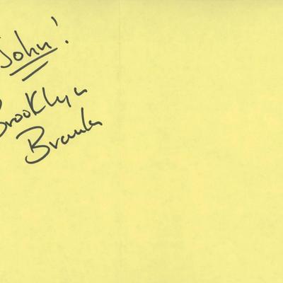 WWE The Brooklyn Brawler  signed flyer