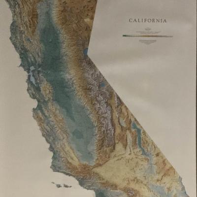 California state map.