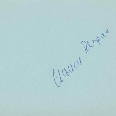 Nancy Reagan signature cut