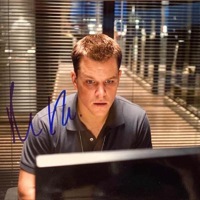 Matt Damon signed "The Departed" movie photo