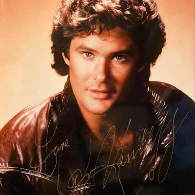David Hasselhoff signed photo