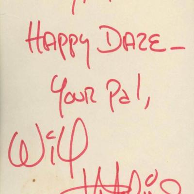 Will Hutchins original signature