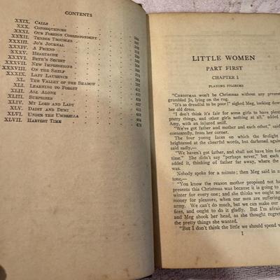 Antique “Little Women” & “Aesops Fables” Books
