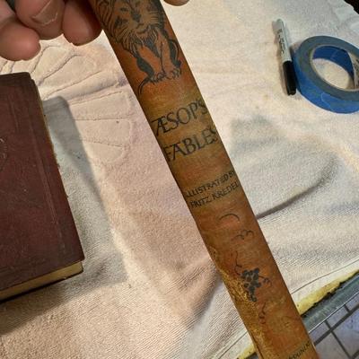 Antique “Little Women” & “Aesops Fables” Books