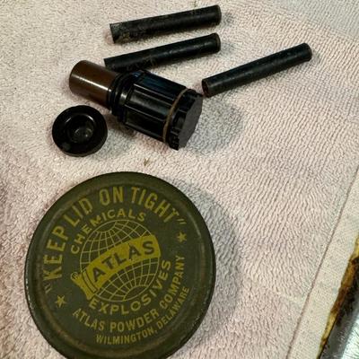 Army Issue Ammo Belt & Blasting Cap Can