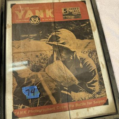 Framed Yank Magazine Cover