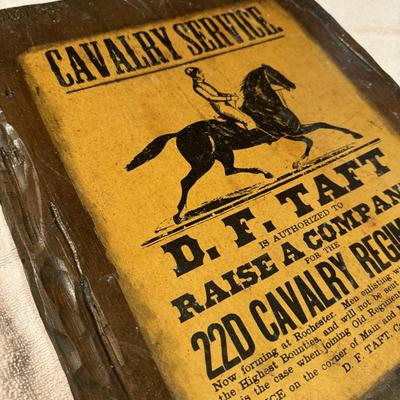 Decoupage Picture "Cavalry Service"