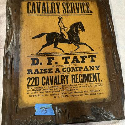 Decoupage Picture "Cavalry Service"