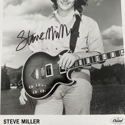 Steve Miller signed photo. GFA Authenticated