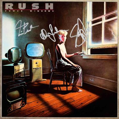 Rush signed Power Windows album