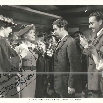 Goodbye, Mr. Chips Greer Garson Signed Movie Photo