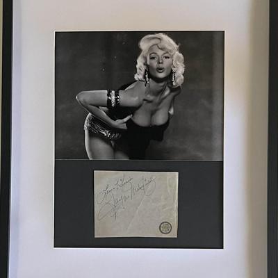 Jayne Mansfield original signature collage 