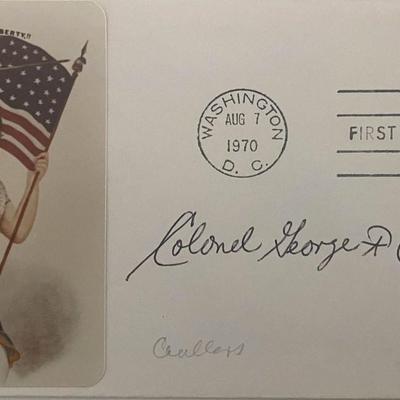 WW2 Colonel George Ceuleers signed envelope 