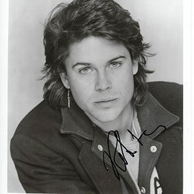 St. Elmo's Fire Rob Lowe signed movie photo