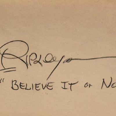Robert Ripley signature slip