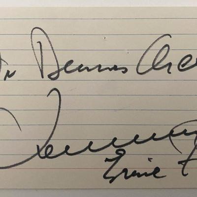 Singer Tennessee Ernie Ford original signature