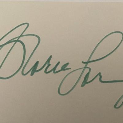 Gloria Loring Signature 