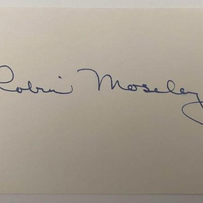Robin Moseley original signature