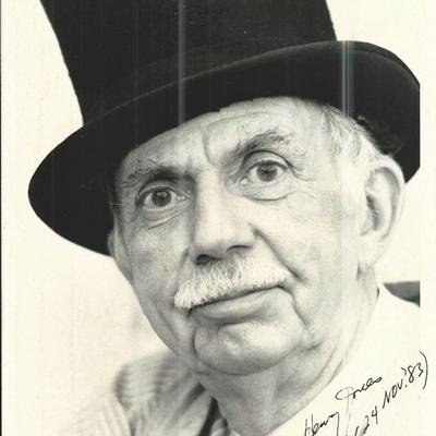 Henry Jones Signed Photo