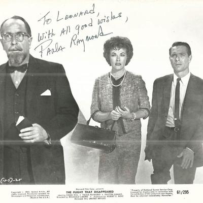 The Flight That Disappeared Paula Raymond Signed Movie Photo