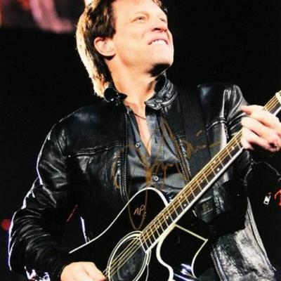 Jon Bon Jovi signed photo