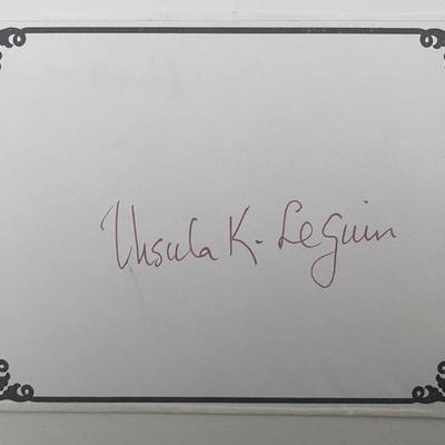 Ursula K. Le Guin signed bookplate