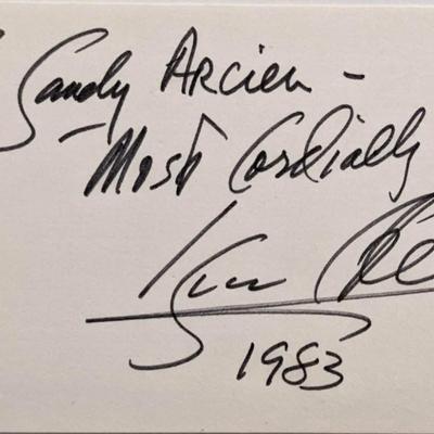 Isaac Stern original signature