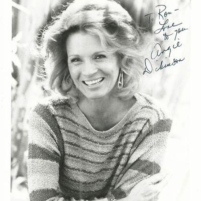 Angie Dickinson Signed Photo