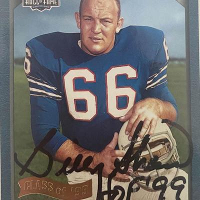 Buffalo Bills Billy Shaw signed 1999 Topps HOF Trading Card