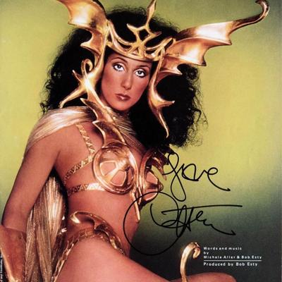 Cher signed sheet music