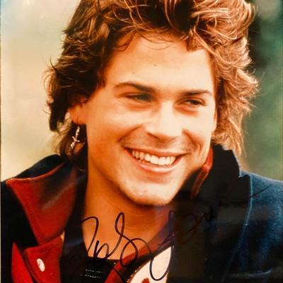 St. Elmo's Fire Rob Lowe signed movie photo