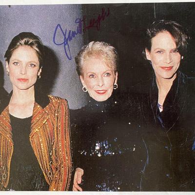 Jamie Lee Curtis signed page
