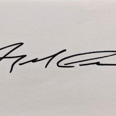 Jockey Angel Cordero Jr. original signature