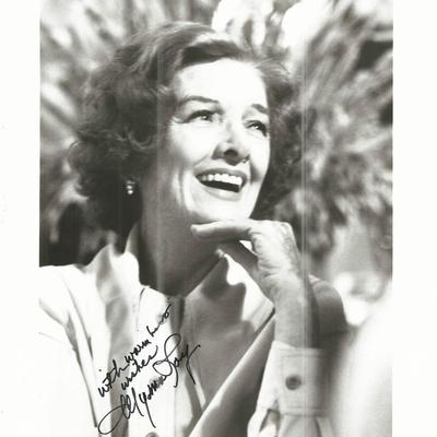 Myrna Loy signed photo