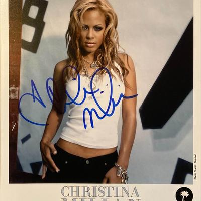 Christina Milian signed photo