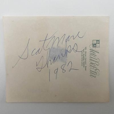 Scatman Crothers original signature