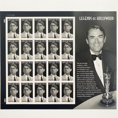 Gregory Peck Legends of Hollywood Stamp Set