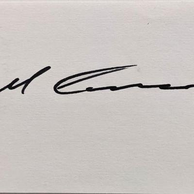 Jockey Angel Cordero Jr. original signature