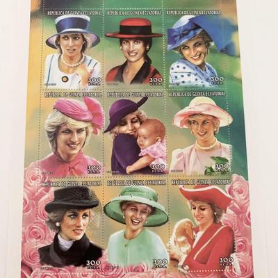 Princess Diana commemorative stamp set