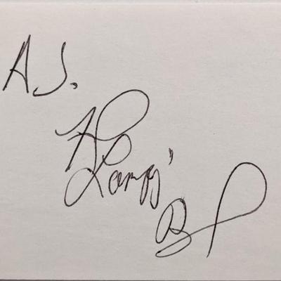 Frank Bank original signature