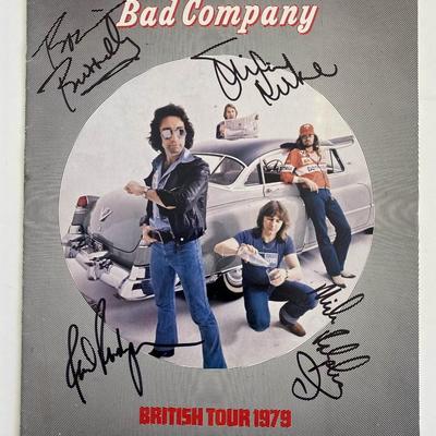 Bad Company signed tour book