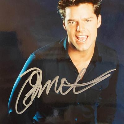 Ricky Martin signed photo