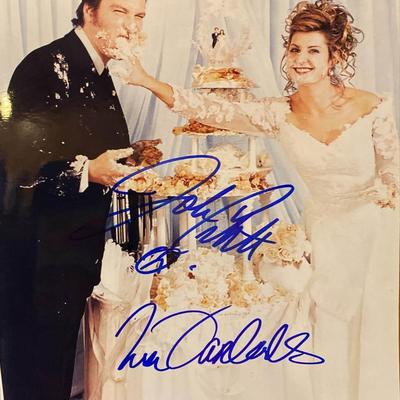 My Big Fat Greek Wedding John Corbett and Nia Vardalos signed movie photo