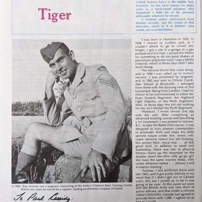 Don Holmes signed magazine article