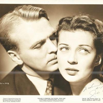 Night Has a Thousand Eyes  John Lund Signed Movie Photo