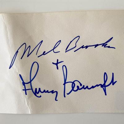 Mel Brooks and Anne Bancroft Signature Cut