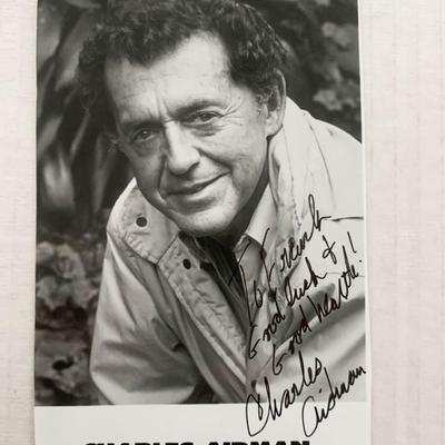 Charles Aidman signed photo